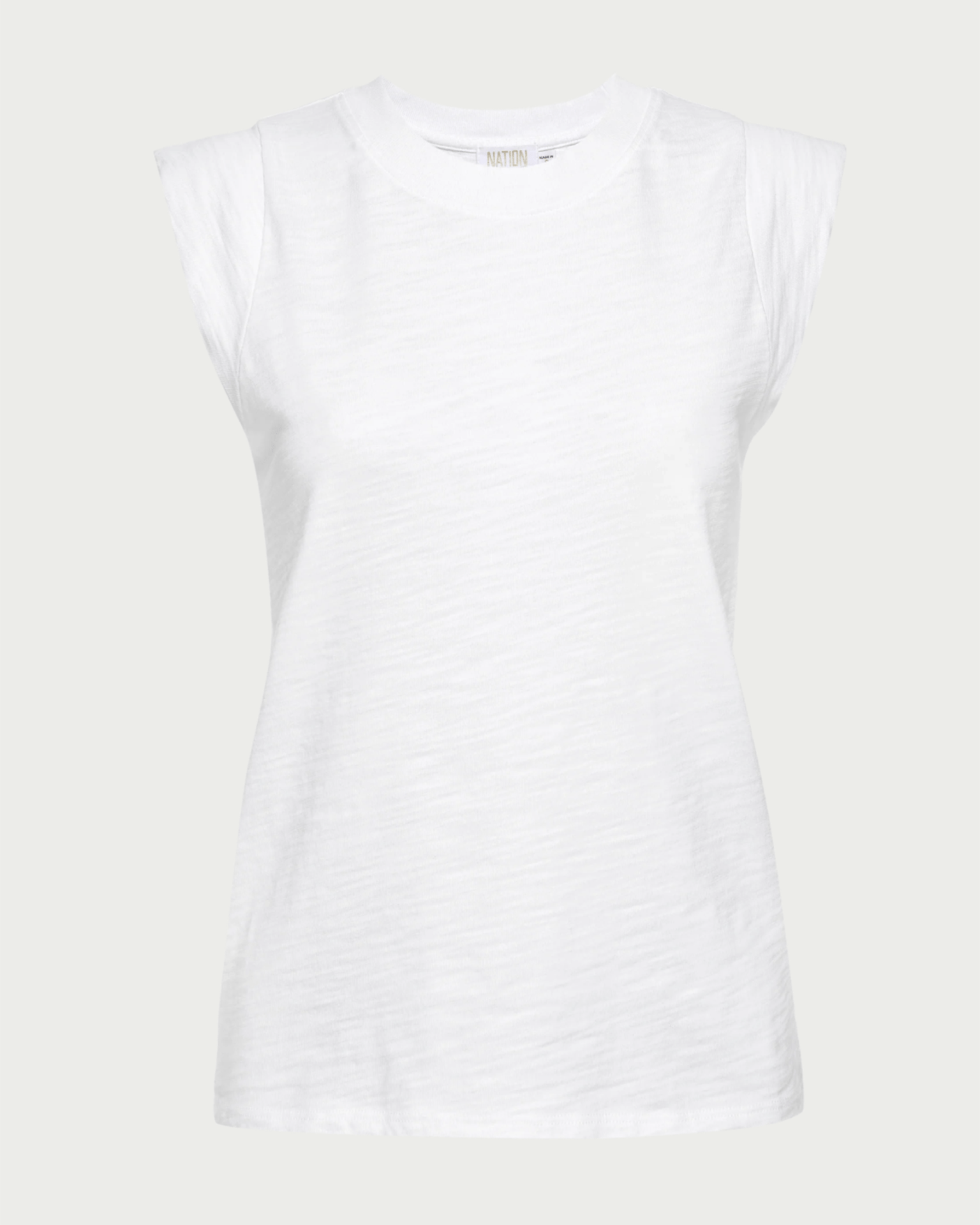 Nation LTD Patti Muscle Tank in Optic White