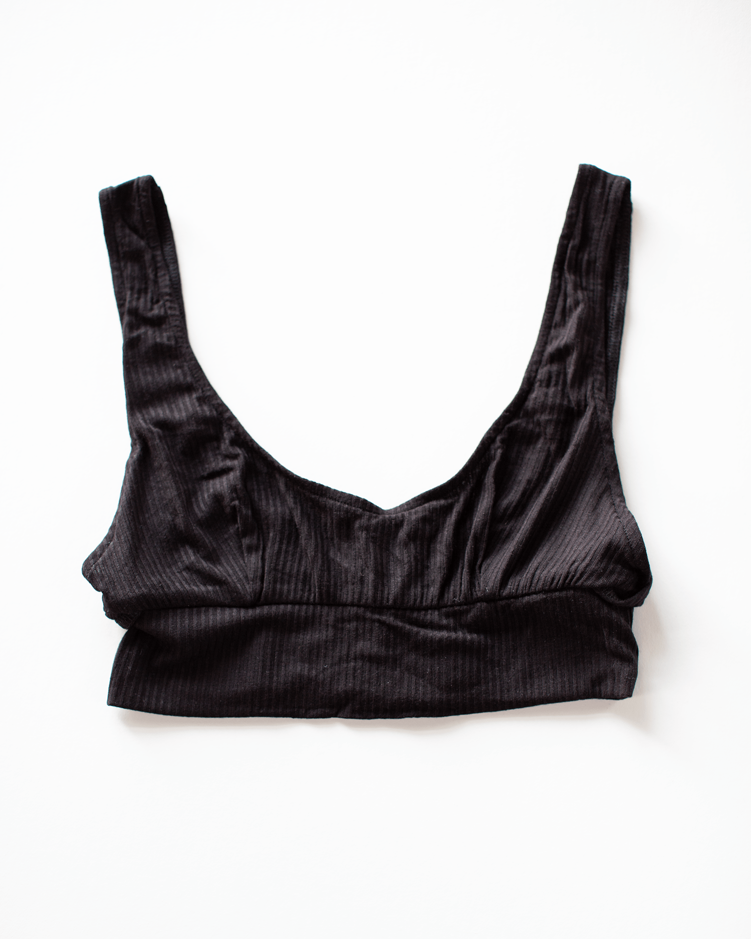 Only Hearts Lingerie Tank Bralette & High Cut Brief Set in Black