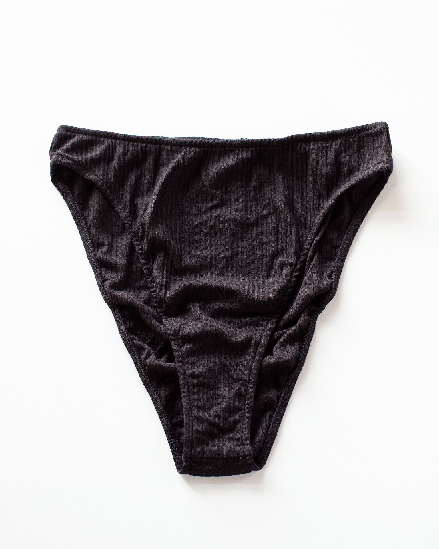 Only Hearts Lingerie Tank Bralette & High Cut Brief Set in Black