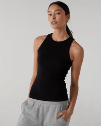 Velvet by Graham & Spencer Clothing Cruz Tank in Black