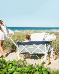 Business & Pleasure Co Home Beach Cart - Laurens Navy Stripe