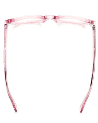 CADDIS Bixby Reading Glasses in Polished Clear Pink