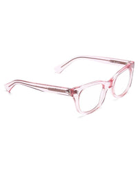 CADDIS Bixby Reading Glasses in Polished Clear Pink