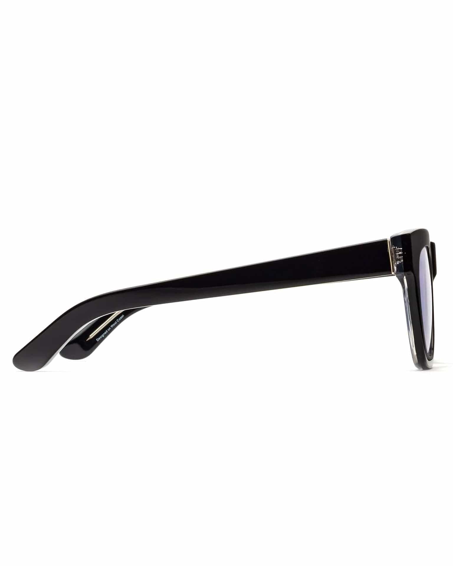 CADDIS D28 Reading Glasses in Gloss Black & Vodka