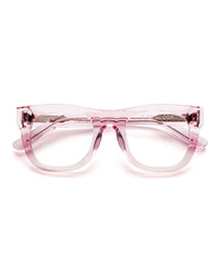 CADDIS D28 Reading Glasses in Polished Clear Pink