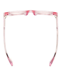 CADDIS D28 Reading Glasses in Polished Clear Pink