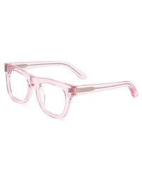 CADDIS D28 Reading Glasses in Polished Clear Pink