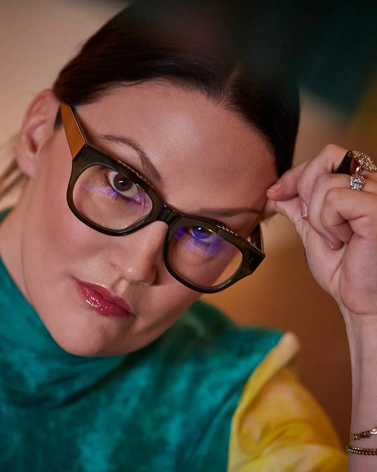 CADDIS Miklos Reading Glasses in Heritage Green