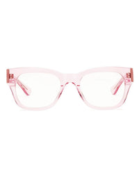 Miklos Reading Glasses in Polished Clear Pink - Bliss Boutiques