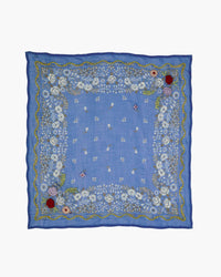 Chan Luu Appliqued Rosette Bandana in Granada Sky