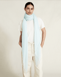 Chan Luu Accessories Aqua Cashmere & Silk Scarf in Aqua