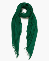Chan Luu Cashmere & Silk Scarf in Emerald 1 - Bliss Boutiques