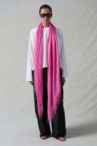 Chan Luu Cashmere & Silk Scarf in Wild Orchid 2 - Bliss Boutiques