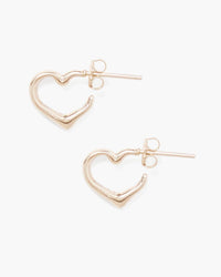 Chan Luu Open Heart Post Silver Earrings