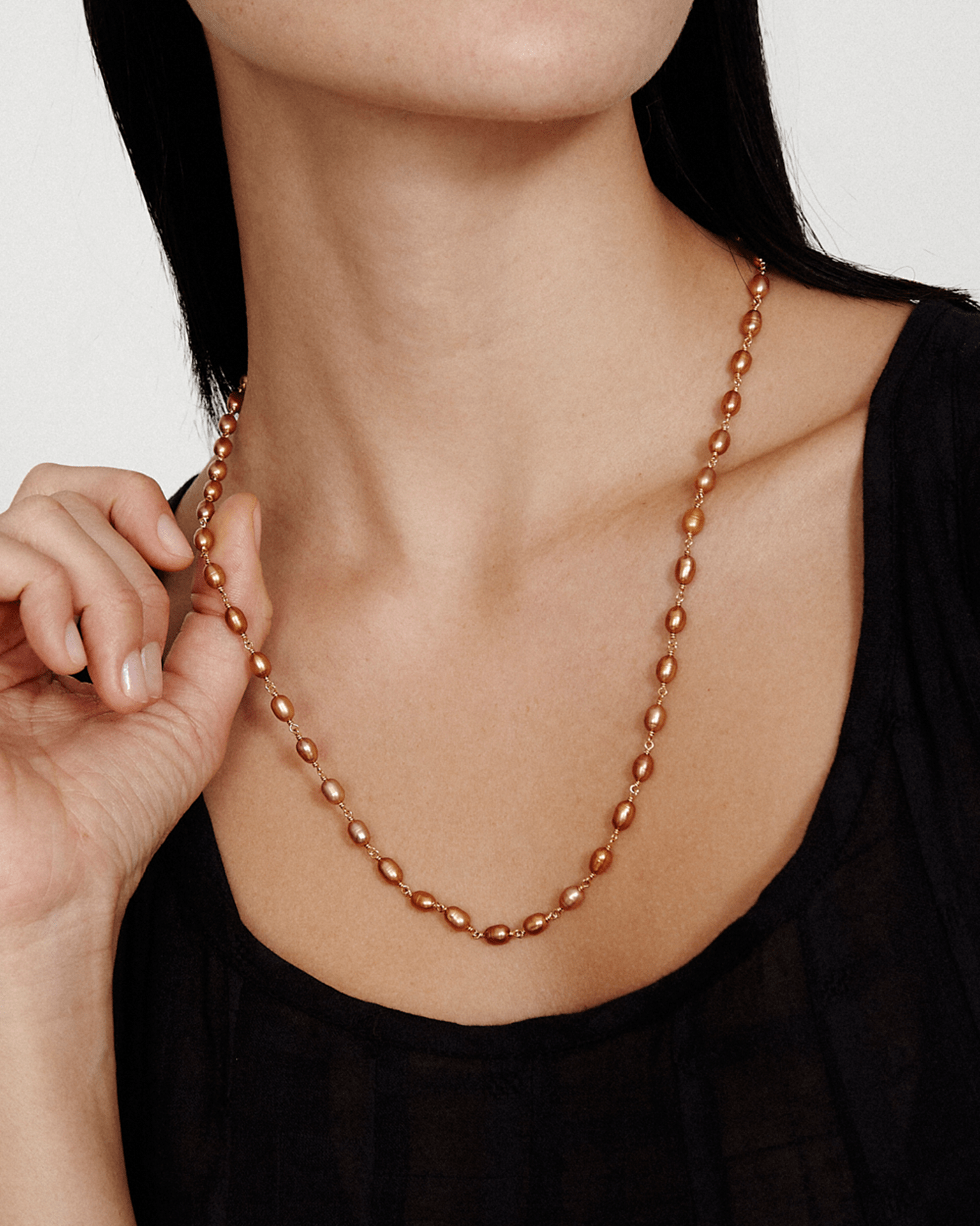 Chan Luu Santa Fe Necklace in Copper Pearl