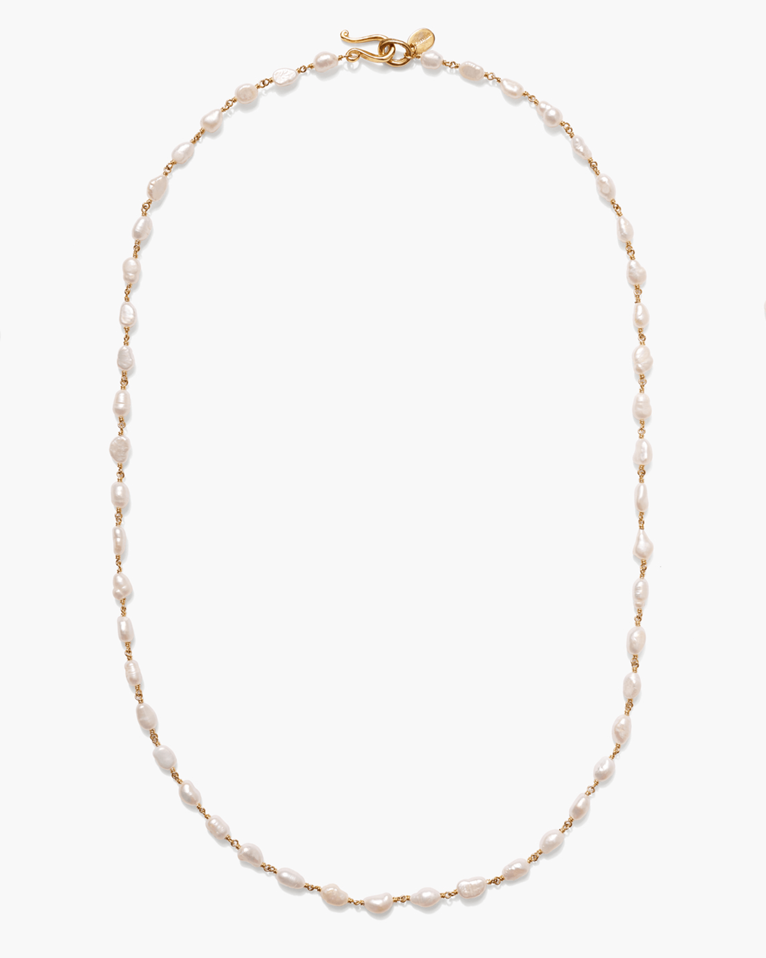 Chan Luu Santa Fe Necklace in White Pearl