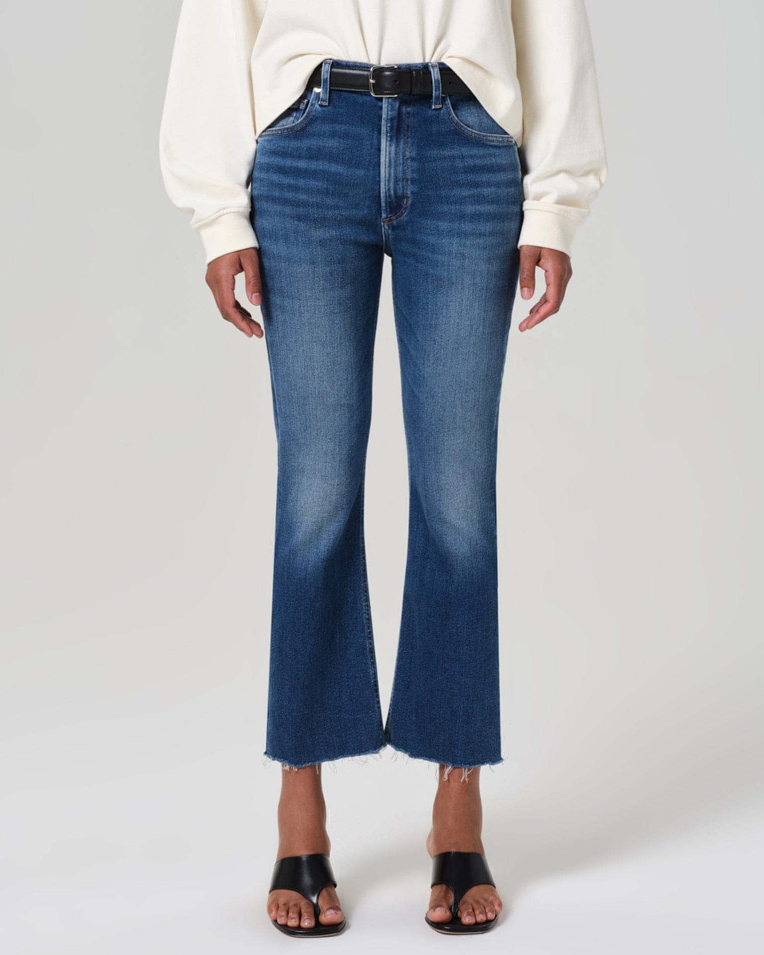 Citizens of Humanity Isola Cropped Boot in Ambry