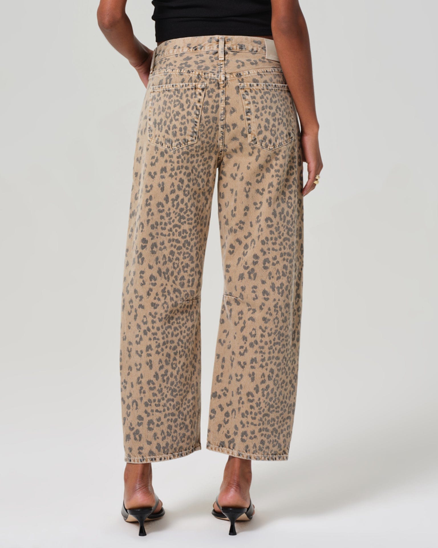 Citizens of Humanity Miro Relaxed Jean in Natural Cheetah