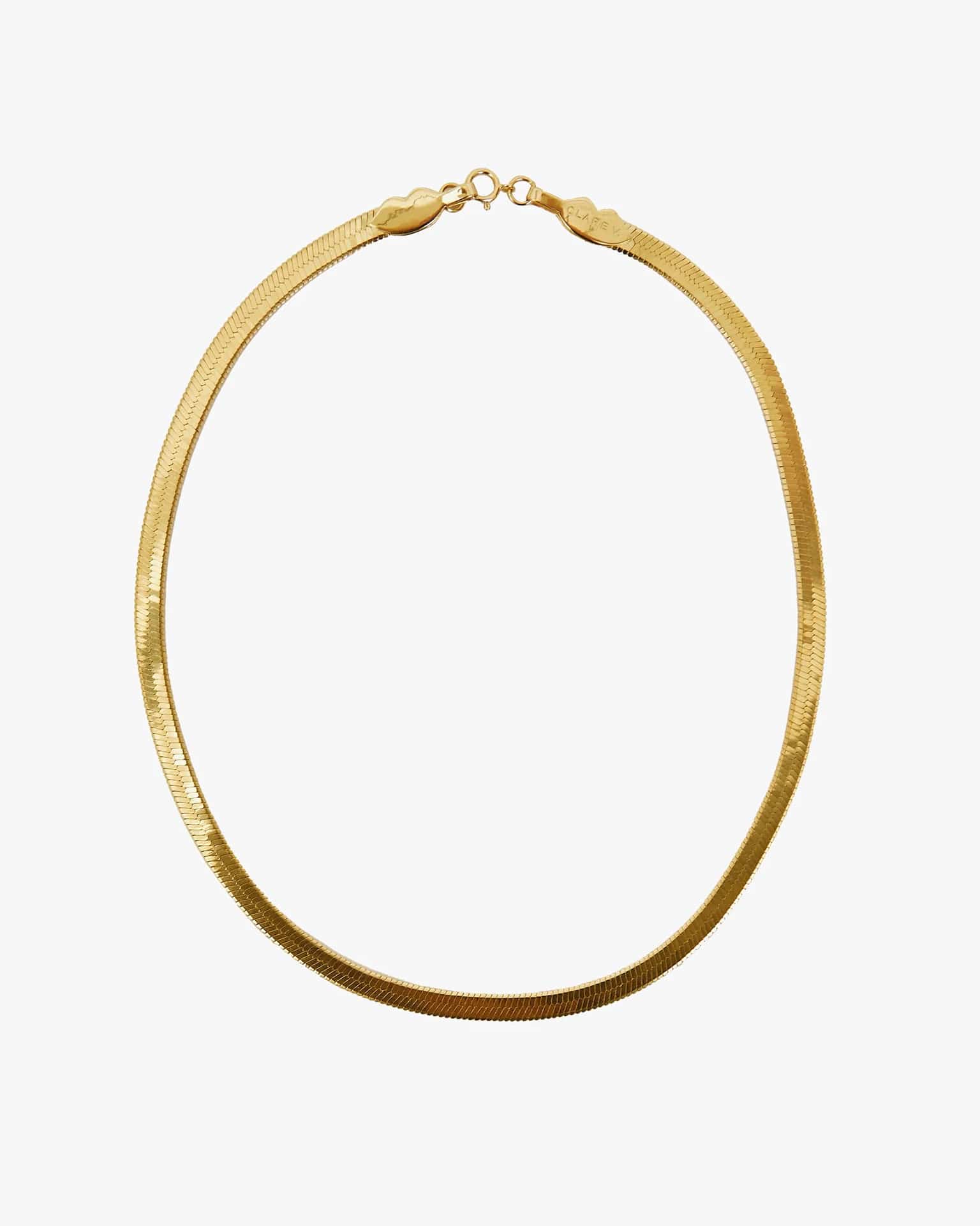 16in Herringbone Chain in Gold Vermeil