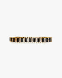 Clare V. Baguette Checker Bracelet in Clear/Jet/Gold
