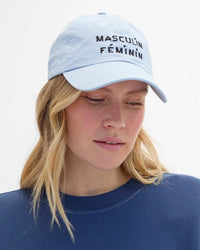 Clare V. Baseball Hat - Masculin Feminin in Baby Blue 2 - Bliss Boutiques