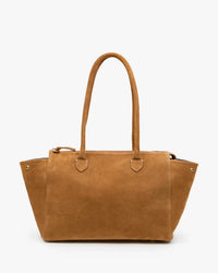 Clare V. Beatrice - Suede in Caramel 1 - Bliss Boutiques