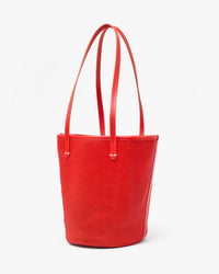 Clare V. Choupette - Diamond Perf in Bright Poppy 5 - Bliss Boutiques