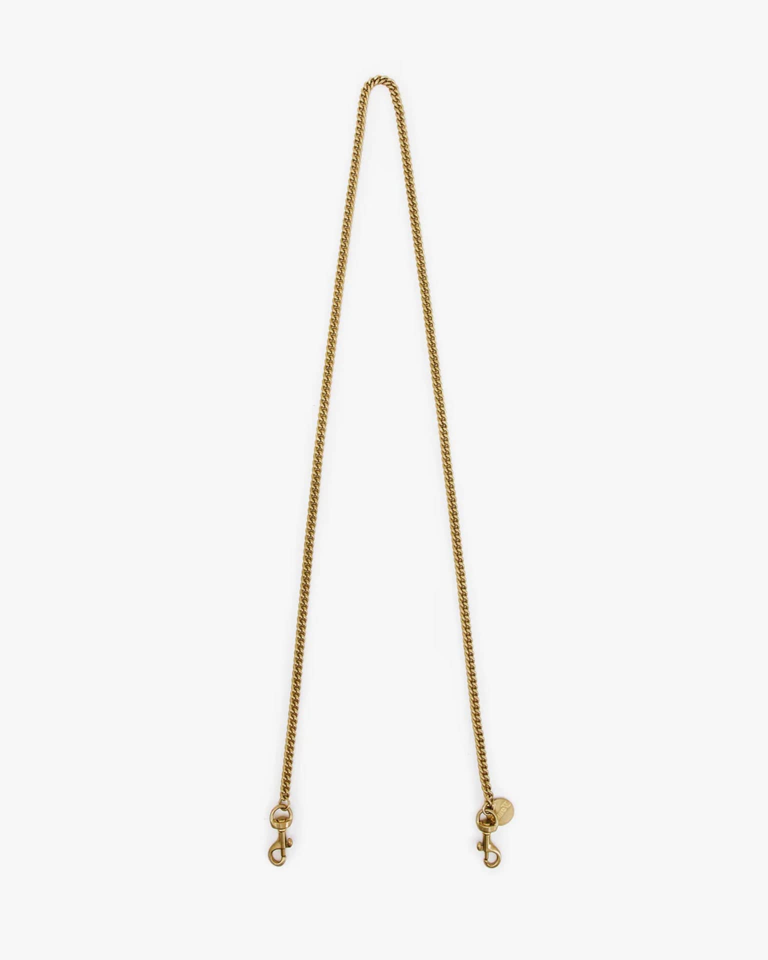 Clare V. Crossbody Strap in Light Brass Thin Chain