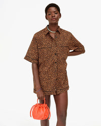 Clare V. Emma w/ Top Handle - L'ete Nappa in L`orange 3 - Bliss Boutiques