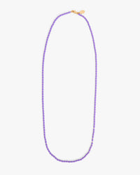 Clare V. Enamel Barrel Chain Necklace - 24in in Jacaranda 1 - Bliss Boutiques