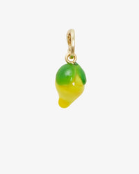 Clare V. Glass Lemon Charm in Vintage Gold/Yellow