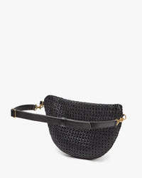 Clare V. Grande Fanny in Black Rattan 3 - Bliss Boutiques