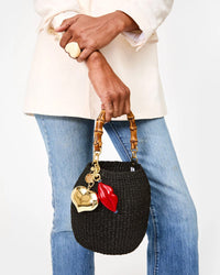 Clare V. Grande Mylar Heart FOB