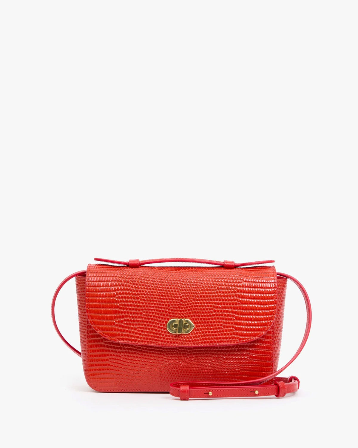 Kathryn - Glossy Lizard in Red