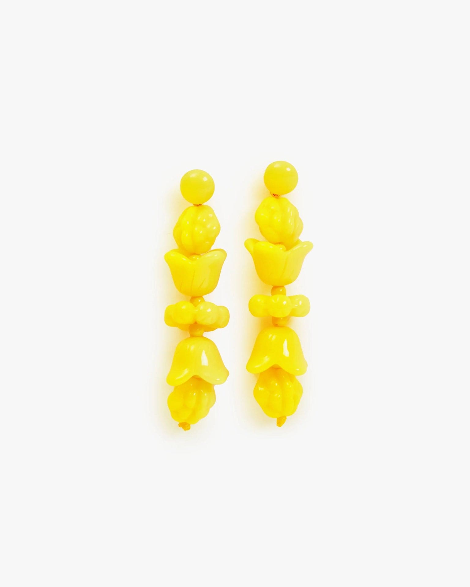 Clare V. Le Jardin Earrings in Yellow