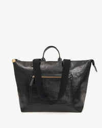 Clare V. Le Zip Sac - Rustique w/ Travel Pocket in Black 1 - Bliss Boutiques