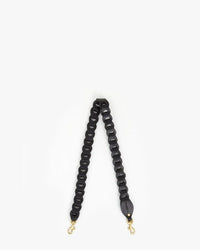 Clare V. Link Shoulder Strap in Black Veg