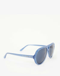 Clare V. Lizzie Sunglasses in Petrol Blue