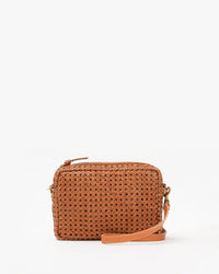 Clare V. Midi Sac in Tan Rattan