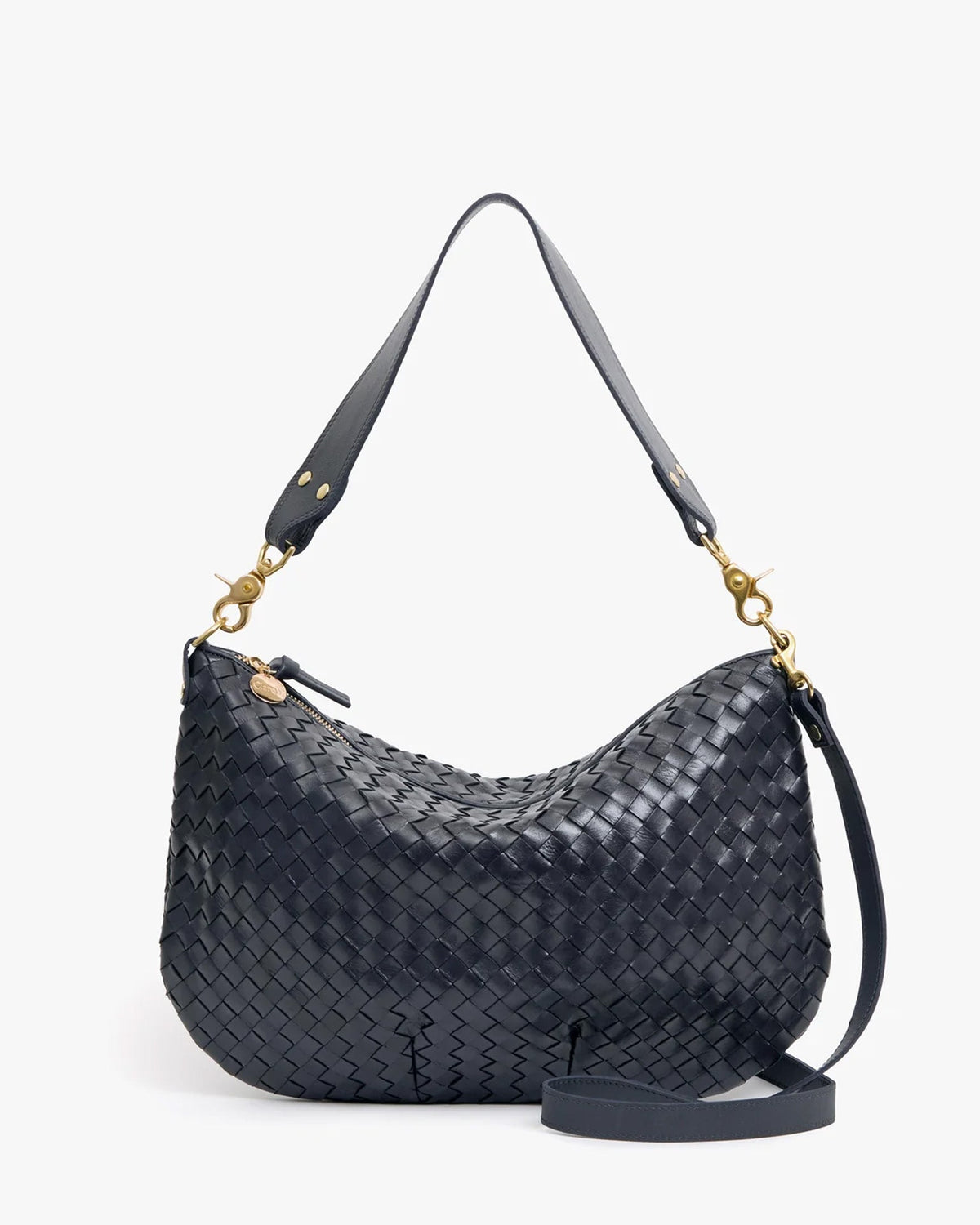 Moyen Messenger - Medium Woven Diagonal in Twilight
