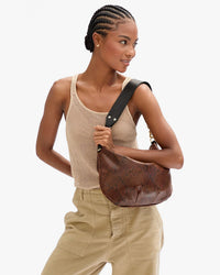 Clare V. Moyen Messenger - Pierre Python in Made of python embossed Italian leather 2 - Bliss Boutiques