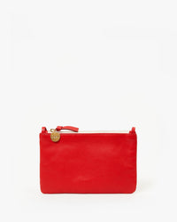 Clare V. Nappa Wallet Clutch w/ Tabs in Rosa