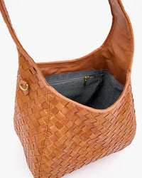 Clare V. Petit Bando - Medium Woven Diagonal in Natural 3 - Bliss Boutiques