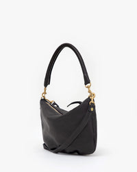 Petit Moyen Messenger in Black Italian Nappa - Bliss Boutiques