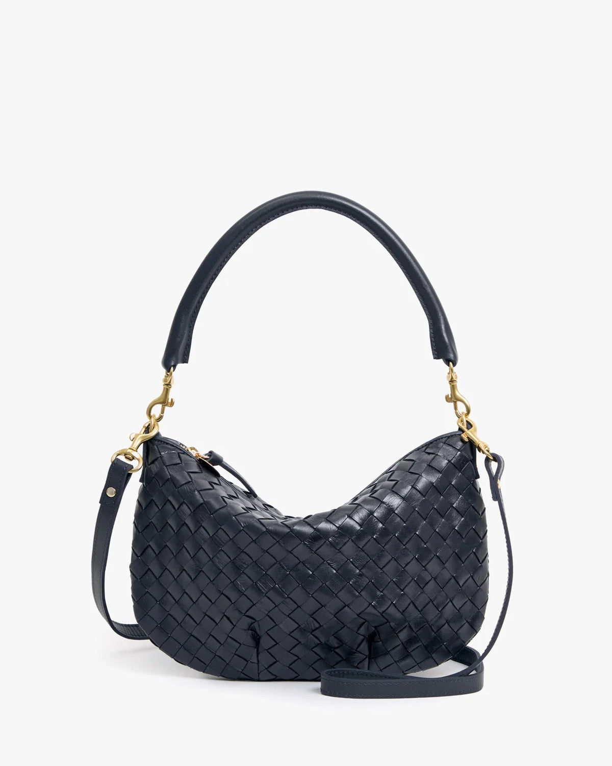 Petit Moyen Messenger-Medium Woven Diagonal in Twilight