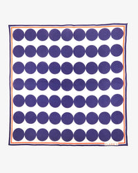 Clare V. Printed Dots Bandana in Navy & Cream