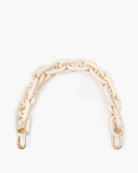 Clare V. Shortie Strap in Cream Resin
