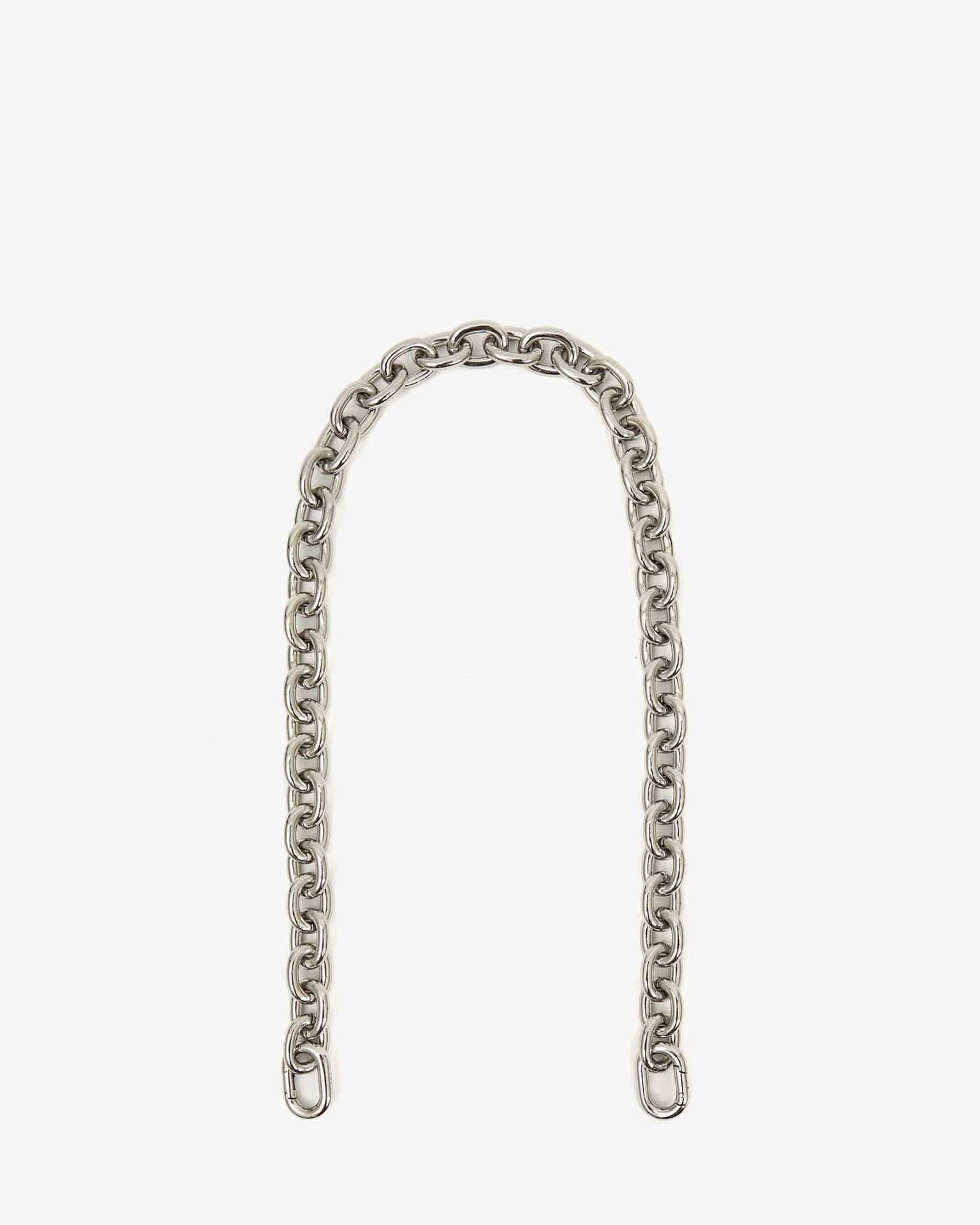 Clare V. Shoulder Strap - Silver Mini Link Chain