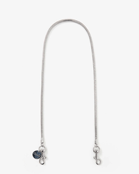 Clare V. Snake Chain Shoulder Strap in Silver