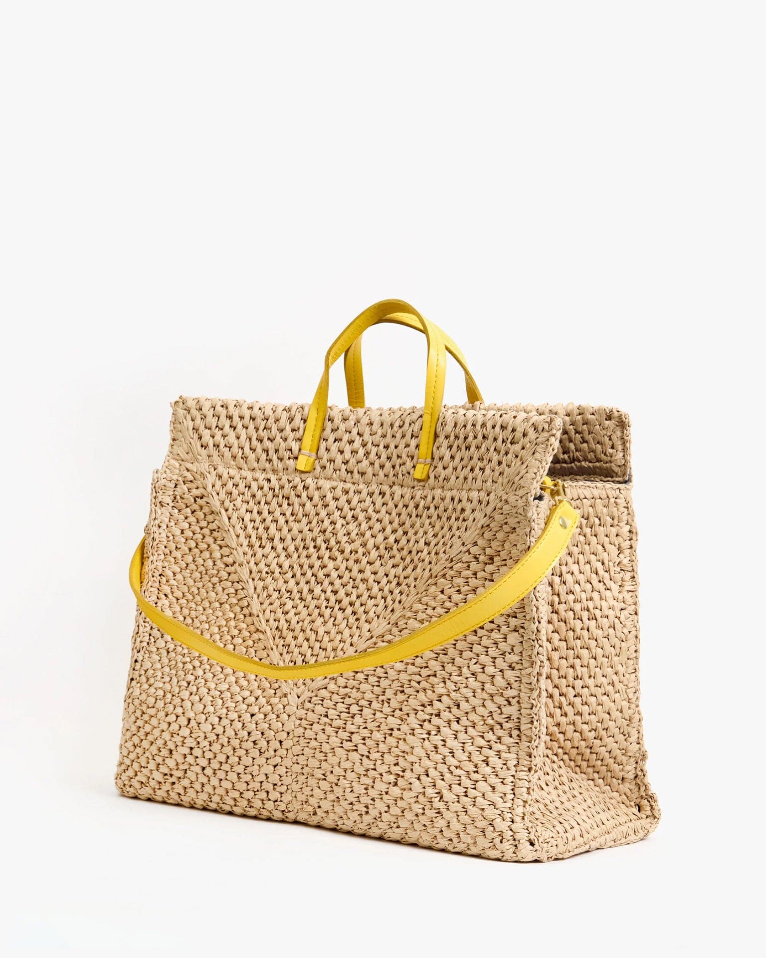 Clare V. Summer Simple Tote in Dune Raffia